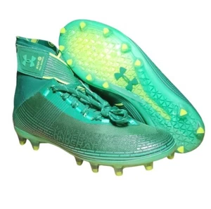 Under Armour UA Highlight MC Football Cleats 3026577 300 Green Yellow Men's Sz 9 - Picture 1 of 6