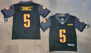 YOUTH Wash. Commanders #5 Jayden Daniels Stitched Alt Black F.U.S.E. Jersey NWT - Picture 1 of 3