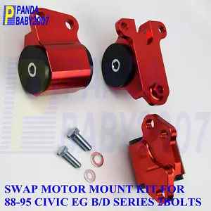 2Bolt Engine Motor MOUNT Kit For 92-95 CIVIC 94-01 Integra EG B D Series Del Sol - Picture 1 of 4