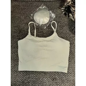 Sports Bra Quick-Dry Padded Wirefree Workout Crop Tank Top Camisole Yoga Gym - Picture 1 of 3