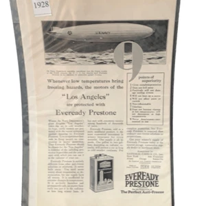 Vintage 1928 Eveready Prestione Los Angeles Ad Advertisement - Picture 1 of 4