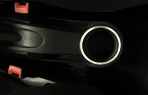 D Seat Ibiza 6J/ 6P Chrom Rahmen für Getränkehalter hinten - Edelstahl poliert - Picture 1 of 3