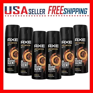 Axe Spray Dark Temptation Men Deodorant Body Spray Fresh 150ml (5 oz) x 6 Pack - Picture 1 of 8