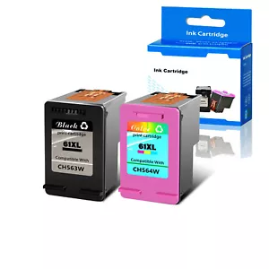 61XL 61XL 2 PIEZAS tinta B&C para impresora todo en uno HP Officejet 2620 4630 4632 4639 - Imagen 1 de 8