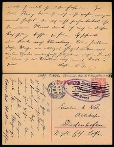 BELGIUM WW1 OCCUPATION STATIONERY to NELS in DIEDENHOFEN 1916 - Picture 1 of 1