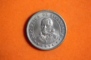 1954 Nicaragua 5 Centavos Copper-Nickel Coin #M19301 - Picture 1 of 2