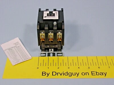 Copeland 912-3060-01 Definite Purpose Contactor; 3-Poles; 60 Amp 120V Coil - Image 1 of 4