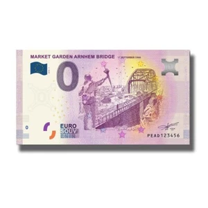 Euro Souvenir Netherlands 2019-1 PEAD Market Garden Arnhem Bridge Euro Banknote - Picture 1 of 1