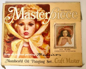 MEDIERO Pink Bonnet vtg paint by number set Craft Master MP604 Masterpiece - Picture 1 of 4