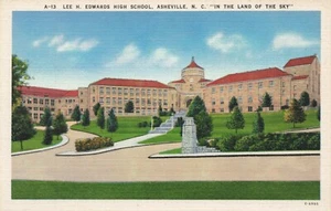 Postcard Lee H Edwards High Scholl Asheville North Carolina NC - Picture 1 of 2