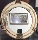 New Shiny Brass Finish 12" Porthole Mirror Boat Window Nautical Ship Mirror Gift