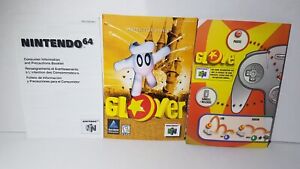 Glover Nintendo 64 N64 Manual Instruction Booklet + Operation Guide