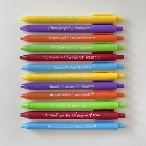 12pcs Funny Swear Word Gel Pen Set for Teachers Comfortable Writing Black Ink... - Picture 1 of 6