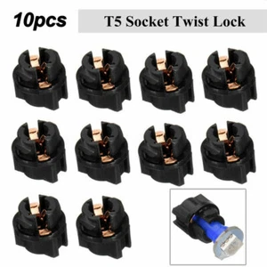 10x T5 Twist Lock Socket Dashboard Instrument Panel Cluster Dash Light Holder - Picture 1 of 12