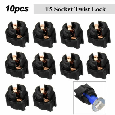 10x T5 Bulb Holder Twist Lock Socket Dashboard Instrument Panel Cluster Light - Image 1 of 4