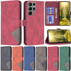 Matte Wallet Leather Flip Case Cover For Samsung S24 S23 S22 S21 S20 S10 S9 Plus