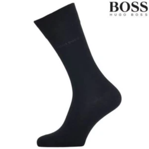 New 4 Pairs HUGO BOSS Men's socks Navy, Dotted Pattern Dress/Casual US Size 7-9 - Picture 1 of 4