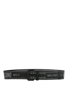 Moschino Mens Logo Tape Belt