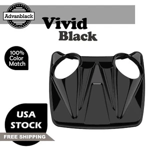 Tapa de altavoz doble Advan Vivid negra de 8"" para Harley Rushmore Tour Pack Pak - Imagen 1 de 8