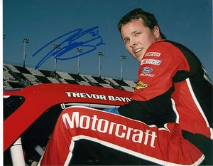 TREVOR BAYNE SIGNED AUTOGRAPHED NASCAR DRIVER 8" x 10" PHOTO W/ COA - Picture 1 of 1