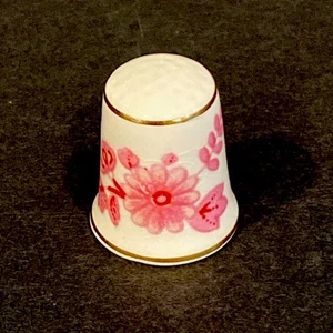 Sammlerstück Mason’s Ironstone Fingerhut Roségoldrand England 1x0,75” - Bild 1 von 5