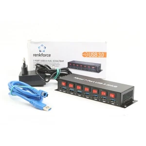 Renkforce RF-3269622 7 Port USB 3.0-Hub Adaptateur + Défectueux (275448) - Afbeelding 1 van 7