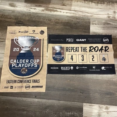 2x 2024 Hershey Bears AHL Hockey Repeat The Roar Calder Cup FINALS Rally Towels - Image 1 of 3
