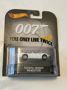 Hot Wheels Retro 007 Bond You Only Live Twice Toyota 2000GT Roadster Real Riders - Picture 1 of 1