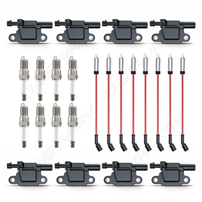 8 bobinas de encendido + bujías + cable para Chevrolet Silverado 2500HD 2008-2016 Foto 1 de 4