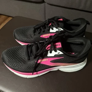 Brooks Trace 3 Negro Rosa Brillo Mujer Talla 10 - Imagen 1 de 5