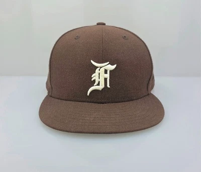 New Era x Fear of God Essential 59FIFTY Fitted Brown Cap Hat FOG Size 8 - Image 1 of 4