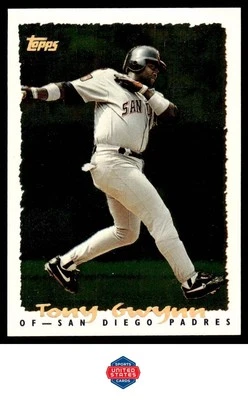 1995 Topps #228 Tony Gwynn CyberStats (Spectralight) - Image 1 of 2