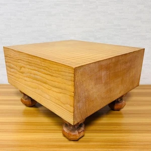 Vintage Japanese Goban with Legs GO Game Wooden Go Board Only 13kg Tenchi Masame - Picture 1 of 16