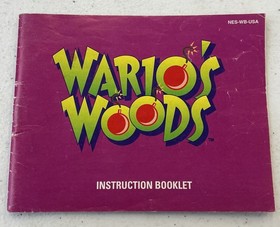 Wario's Woods Nintendo NES Minor Damage Manual Only --S2G--
