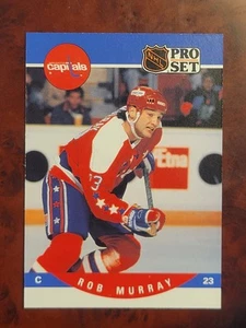 1990-91 Pro Set Rob Murray ROOKIE RC #553 Washington Capitals NM-MT - Picture 1 of 3