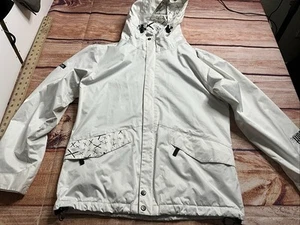 Ride Arsenal Snowboardjacke Herren 3k/3kmm Gr. Medium weiß durchgehender Reißverschluss mit Hoodie " - Bild 1 von 16