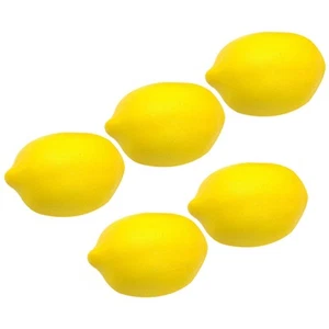 5 Pcs Simulated Lemon Decoration Decorative Lemons Artificial Fruit - Zdjęcie 1 z 12