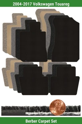 Juego de alfombrillas bereber personalizadas para Volkswagen Touareg 2004-2017 (4 piezas) #10FM Foto 1 de 4