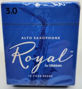 NEU D'Addario Rico Royal Altsaxophon Blätter Stärke 3,0 versiegelte Schachtel mit 10 - Bild 1 von 2