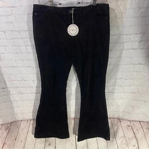 Pantalone gamba piatta in velluto a coste Umgee nuovo con etichetta - Foto 1 di 7