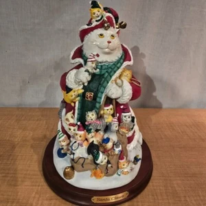 Santa Claws figurine by Bill Bell Danbury Mint item Vintage 2001 Cats & Kittens - Picture 1 of 5