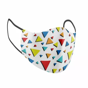 Máscara facial con estampado triangular para adultos - Imagen 1 de 4