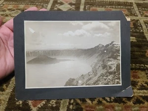 Antikes Foto Krater Lake Oregon, USA, Wizard Island 6" x 4" Nationalpark - Bild 1 von 14