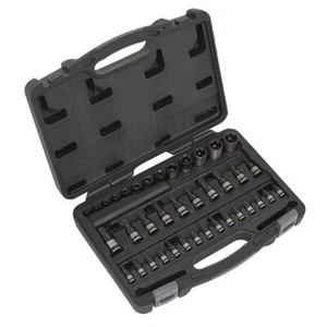 Sealey TRX-Star* Socket & Security Socket Bit Set 38pc 1/4", 3/8" & 1/2"Sq Drive - Picture 1 of 4