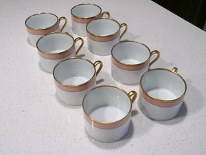 FITZ AND FLOYD RENAISSANCE PEACH LOT OF 8 CUPS - Picture 1 of 3