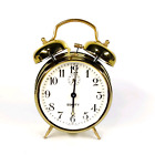 Equity Twin Bell Mechanical Alarm Clock-gold Tone Windup Clock Model 533-19