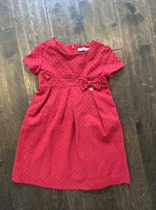 Mayoral Girls 5 Dress Red Holiday Christmas Boutique - Picture 1 of 3