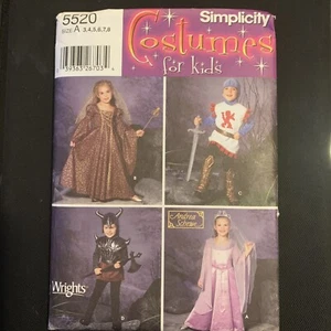 Simplicity Pattern 5520 COSTUMES Renaissance Medieval Viking Child Size 3-8 - Picture 1 of 2