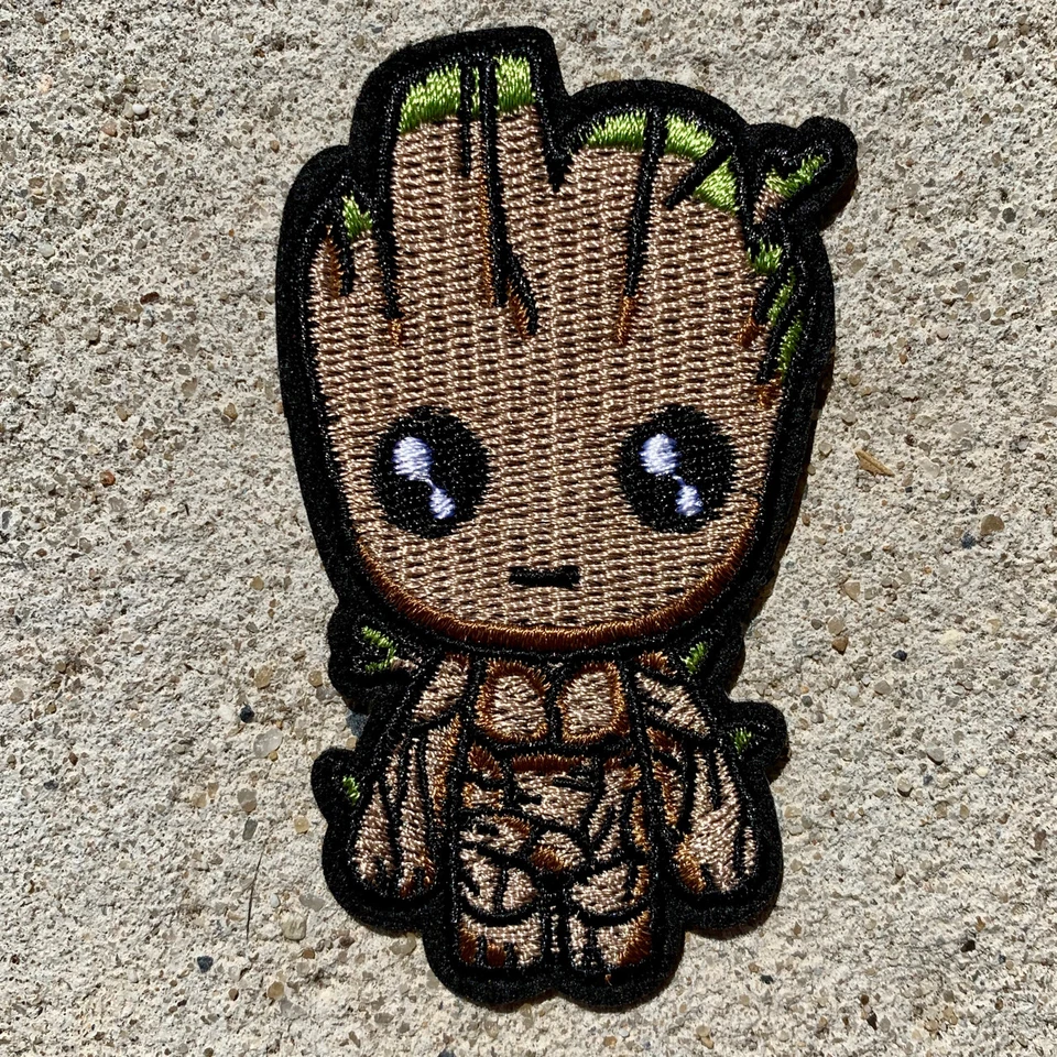 1pc Baby Groot Embroidered Patch Guardians Galaxy Iron On Applique sewing #1451 - image 1 of 1