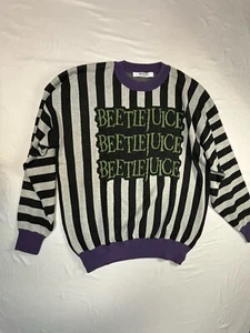 BEETLEJUICE 2024 MAGLIA SANDWORM MAGLIONE VACANZA MAGLIONE BRUTTO XL - Foto 1 di 5